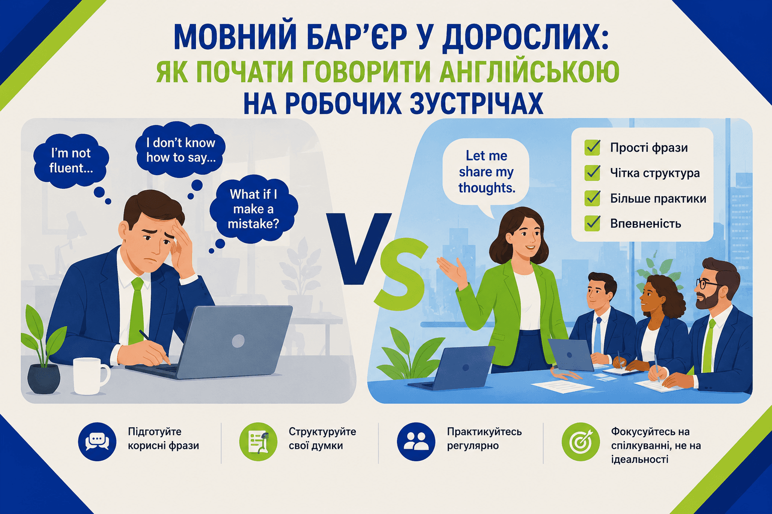 Німі на мітингах. Як нарешті подолати мовний бар’єр, якщо ваш мозок грає за іншу команду